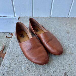 Miz Mooz Kimmy Brown Leather Flats - size 37